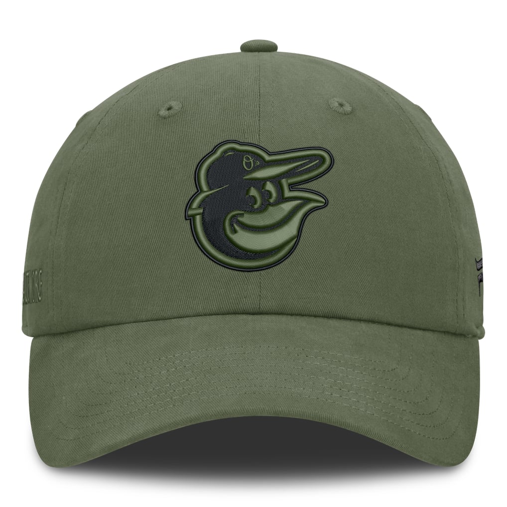  Baltimore Orioles Fanatics Pine Rider Adjustable Hat - Olive