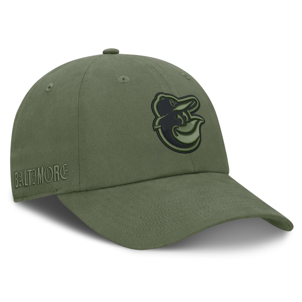  Baltimore Orioles Fanatics Pine Rider Adjustable Hat - Olive