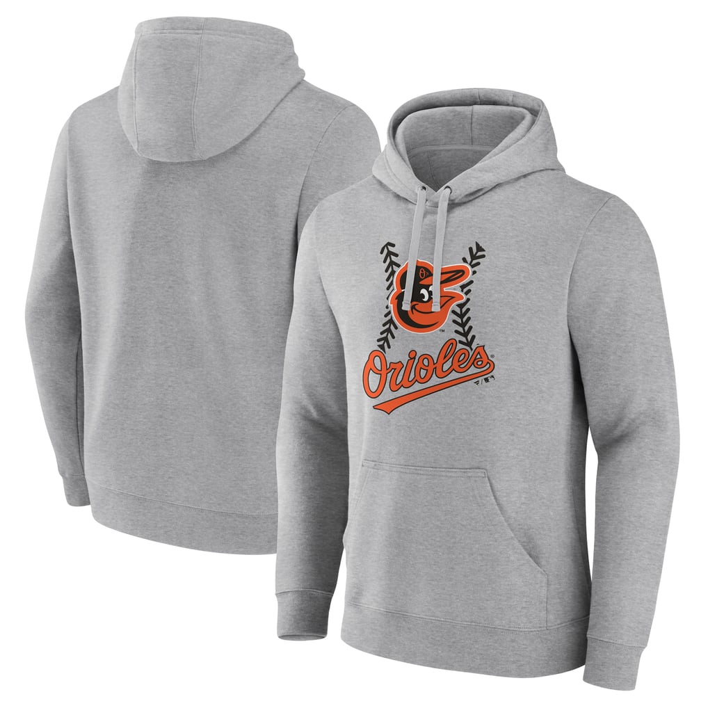 Baltimore Orioles Fastball Pullover Hoodie - Gray