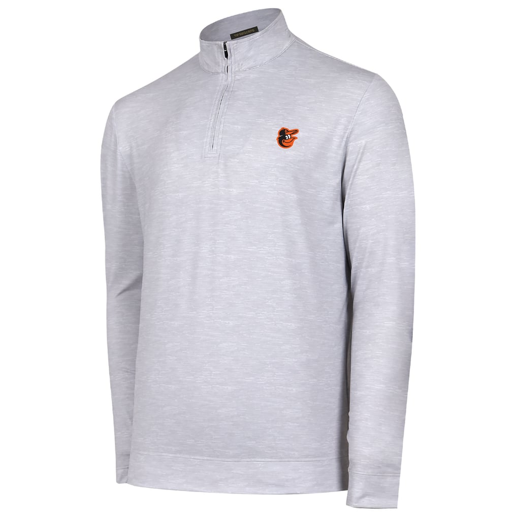 Baltimore Orioles Sublime Tri-Blend Quarter-Zip Jacket - Gray