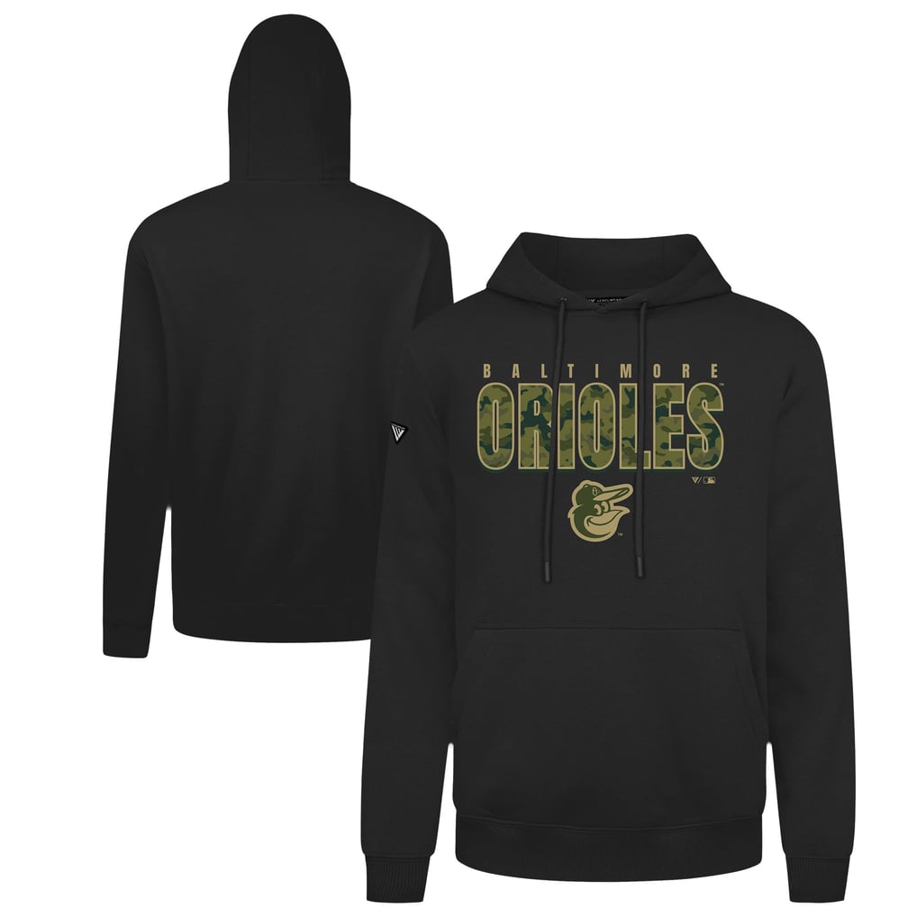  Baltimore Orioles Levelwear Podium Protect Pullover Hoodie - Black