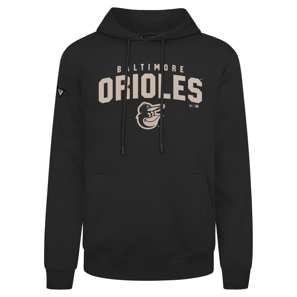 Baltimore Orioles Levelwear Podium Team Arch Pullover Hoodie - Black