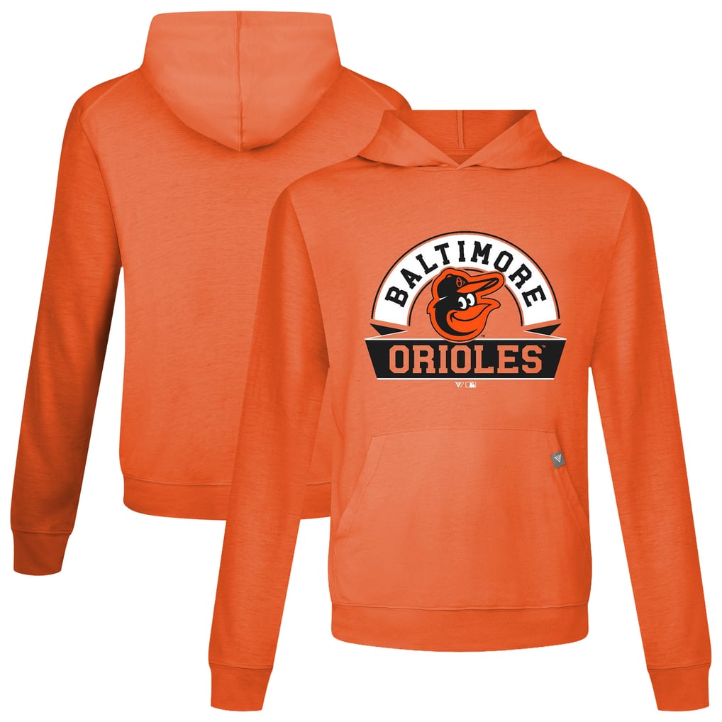 Baltimore Orioles Levelwear Relay Banner Arch Pullover Hoodie - Orange