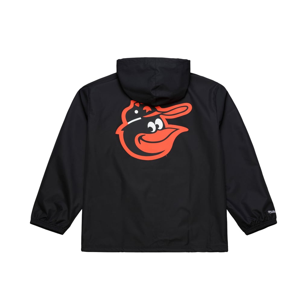  Baltimore Orioles Mitchell & Ness Full-Snap Hooded Coaches Jacket - Black