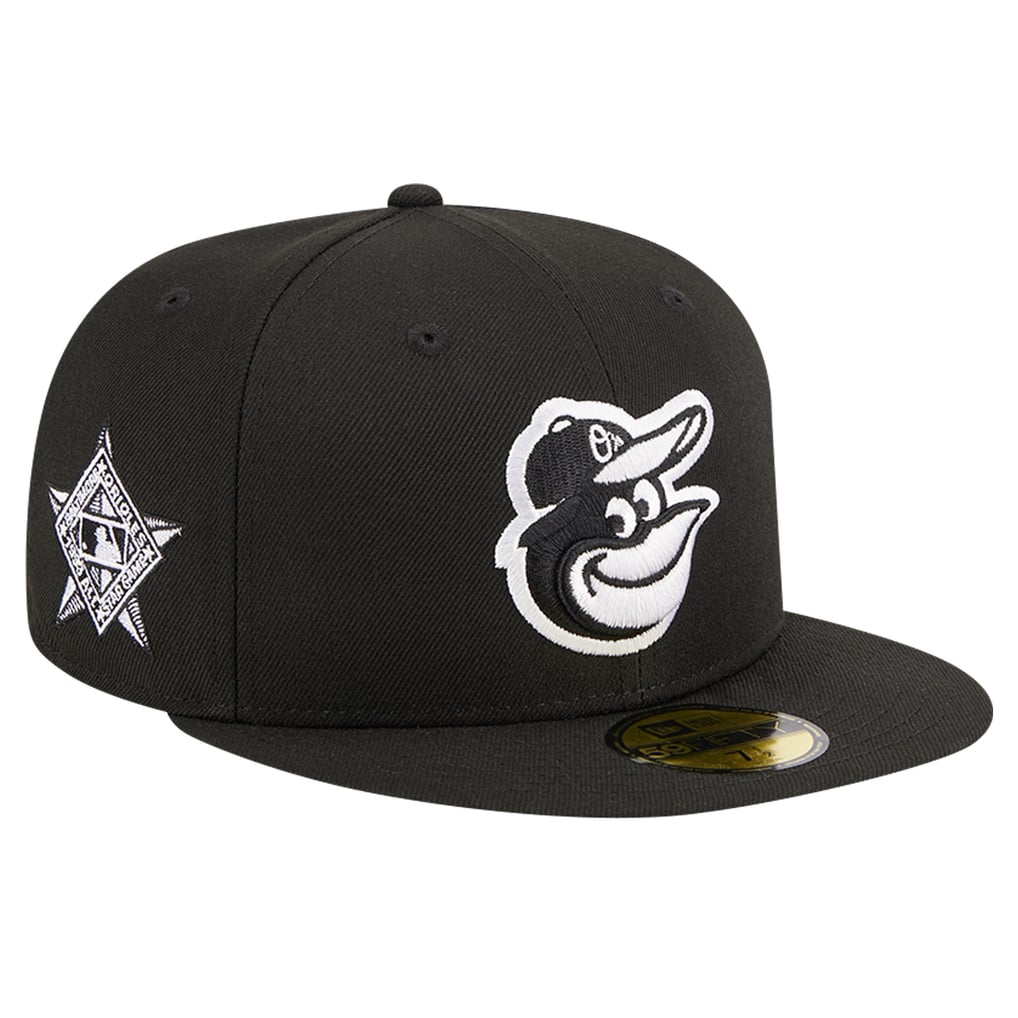 Baltimore Orioles New Era Logo 59FIFTY Fitted Hat - Black