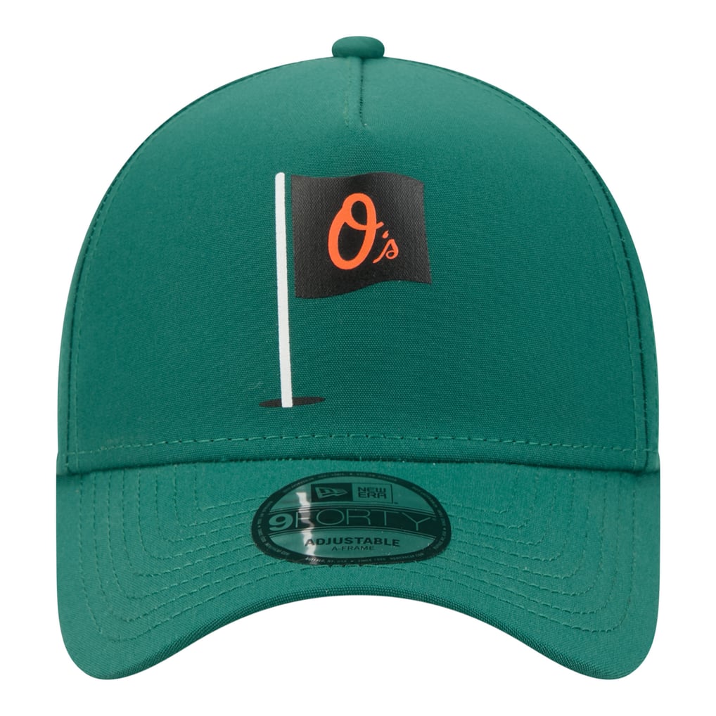  Baltimore Orioles New Era Pin Seeker 9FORTY A-Frame Adjustable Hat - Green
