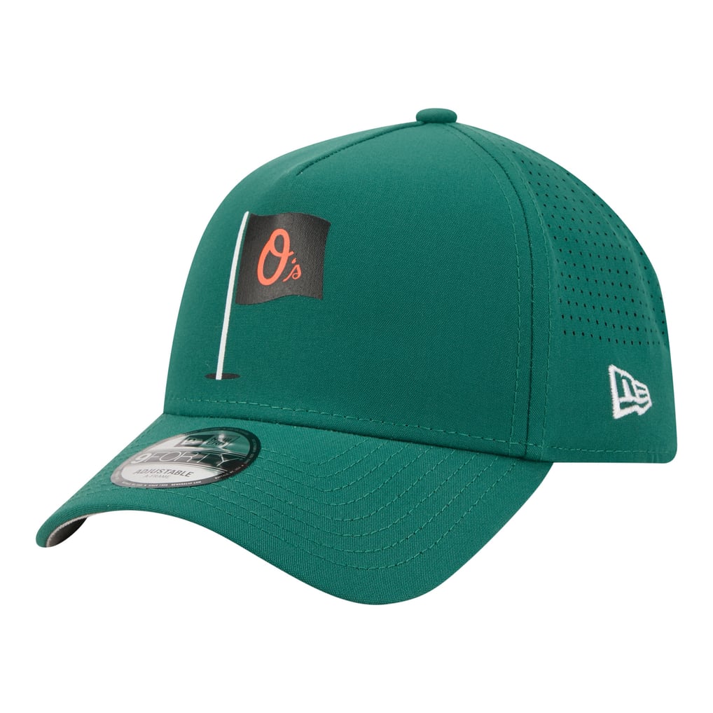  Baltimore Orioles New Era Pin Seeker 9FORTY A-Frame Adjustable Hat - Green