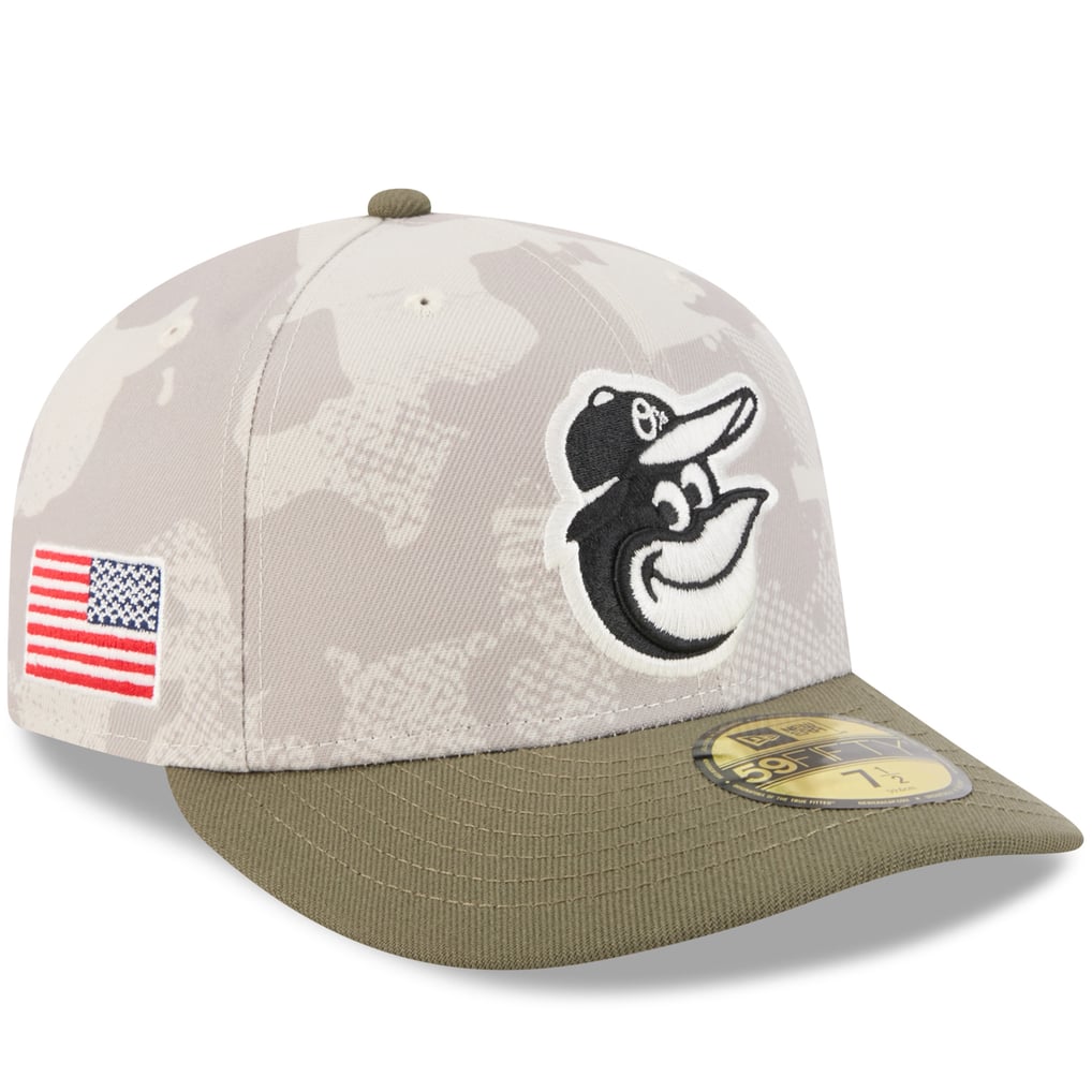 Baltimore Orioles New Era 2025 Armed Forces Day 59FIFTY Fitted Hat - Light Beige/Olive