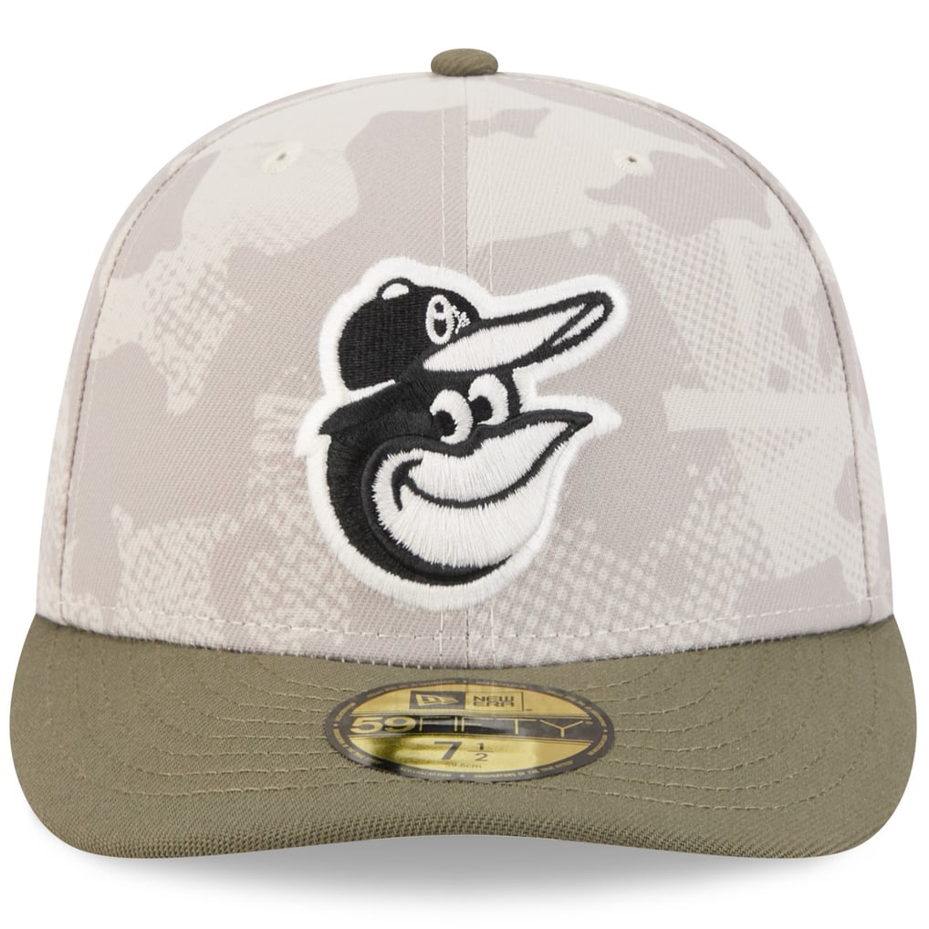 Baltimore Orioles New Era 2025 Armed Forces Day 59FIFTY Fitted Hat - Light Beige/Olive