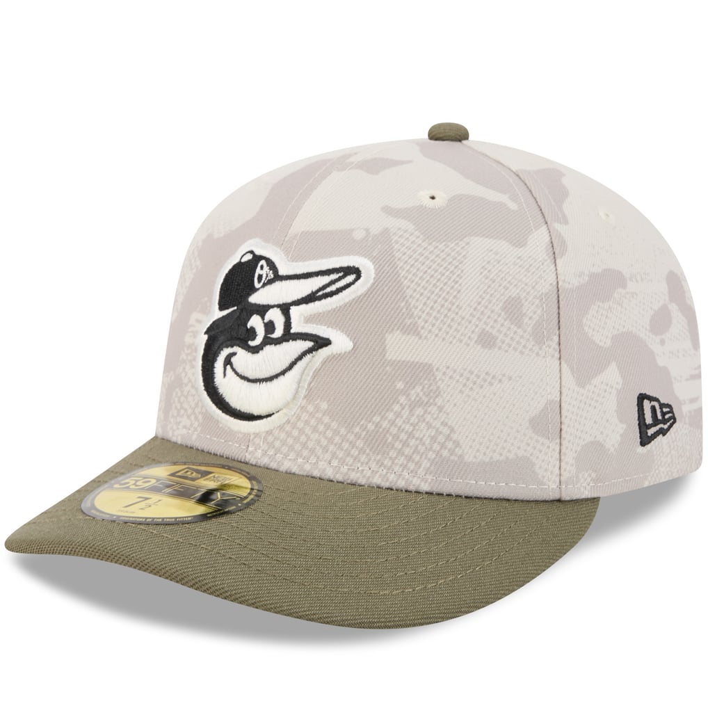 Baltimore Orioles New Era 2025 Armed Forces Day 59FIFTY Fitted Hat - Light Beige/Olive
