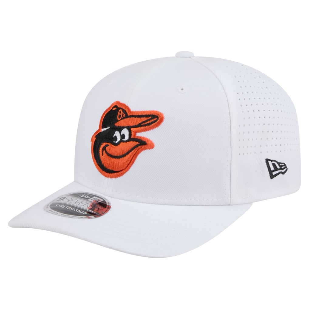 Baltimore Orioles New Era COOLERA 9SEVENTY Adjustable Hat - White