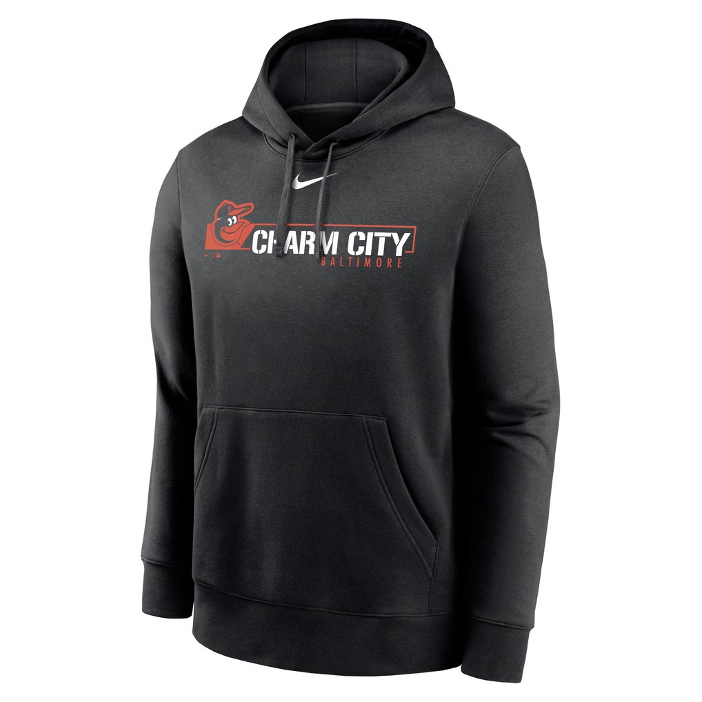Baltimore Orioles Nike Local Club Pullover Hoodie - Black
