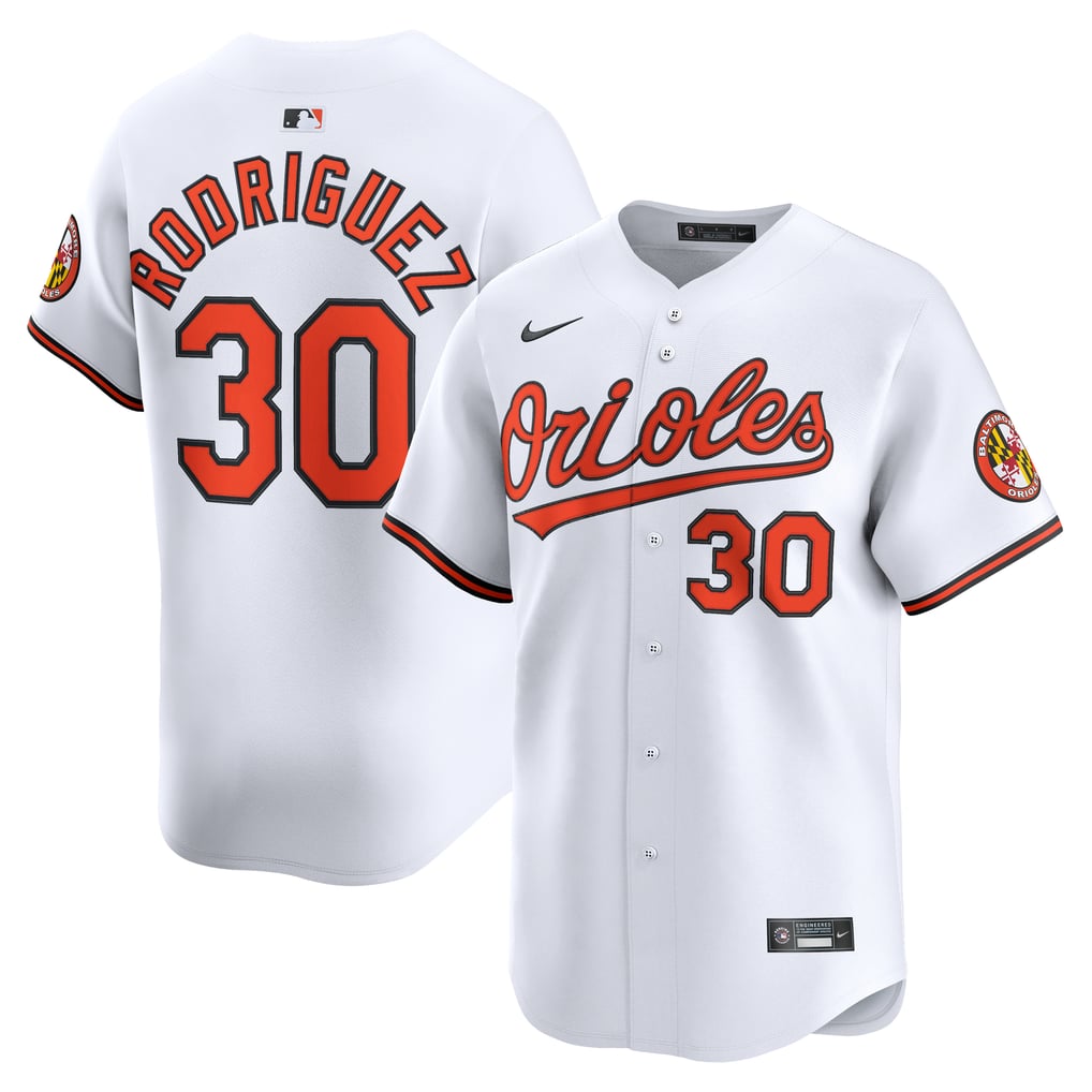 Grayson Rodriguez Baltimore Orioles Nike Home Limited Player Jersey - White