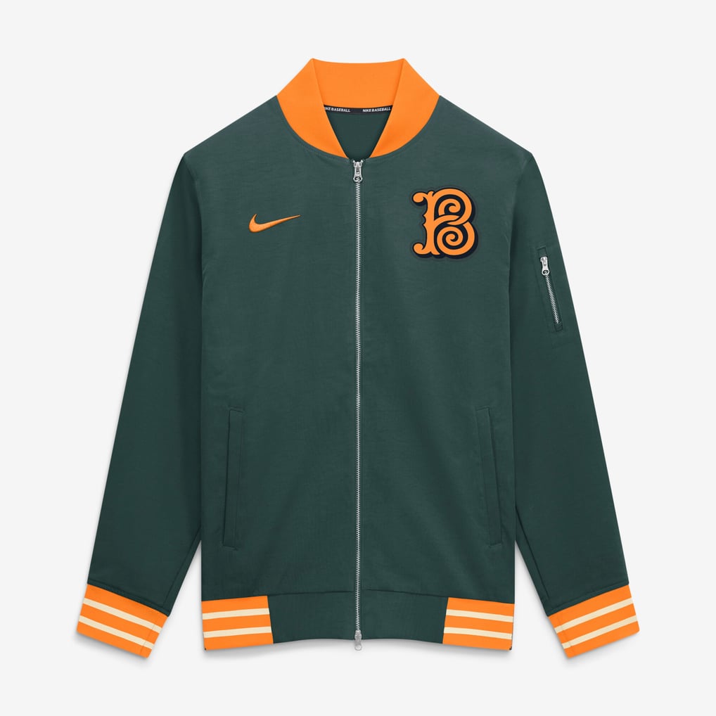 Baltimore Orioles Nike 2026 City Connect Authentic Collection Relaxed Full-Zip Bomber Jacket - Green