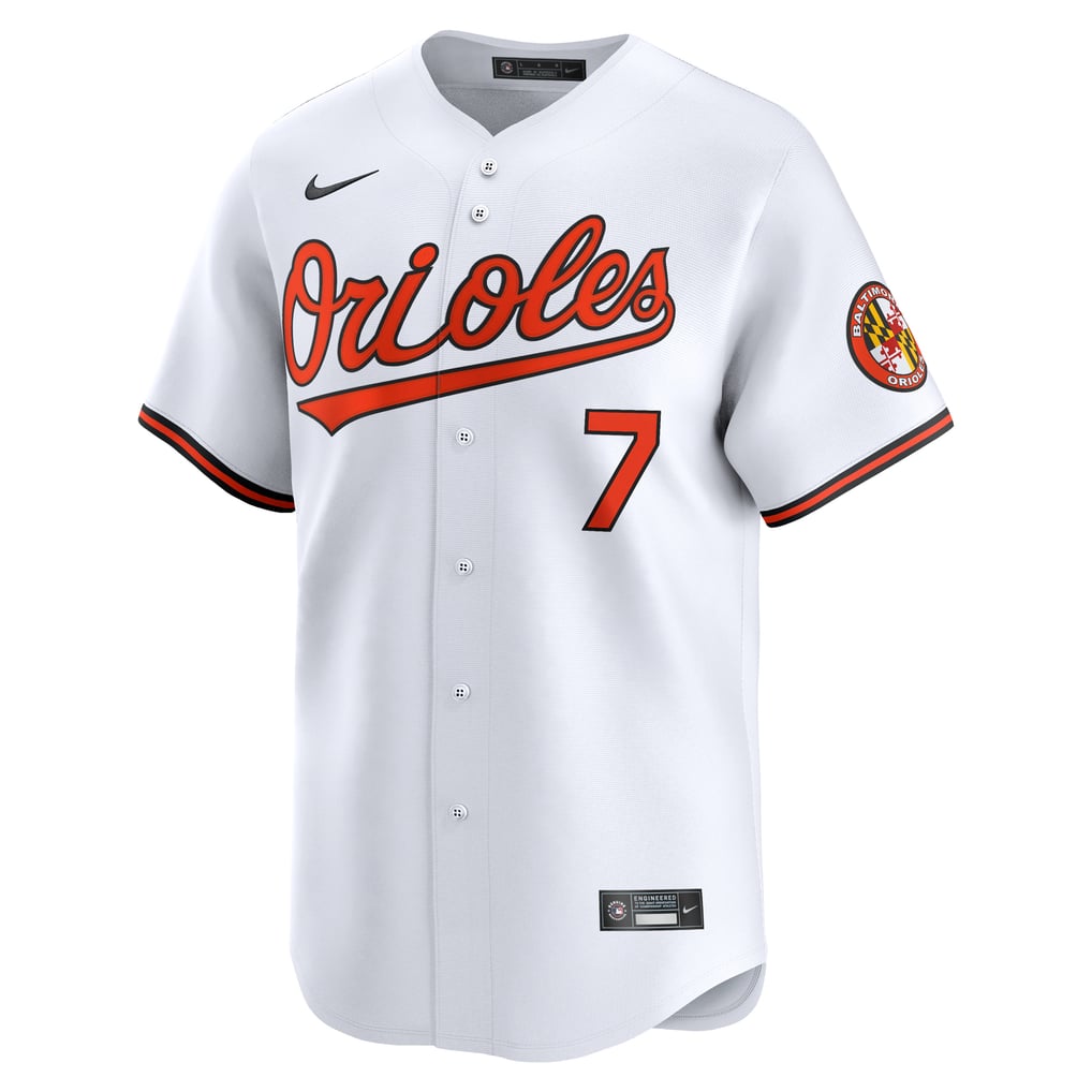Jackson Holliday Baltimore Orioles Nike Home Limited Player Jersey - White
