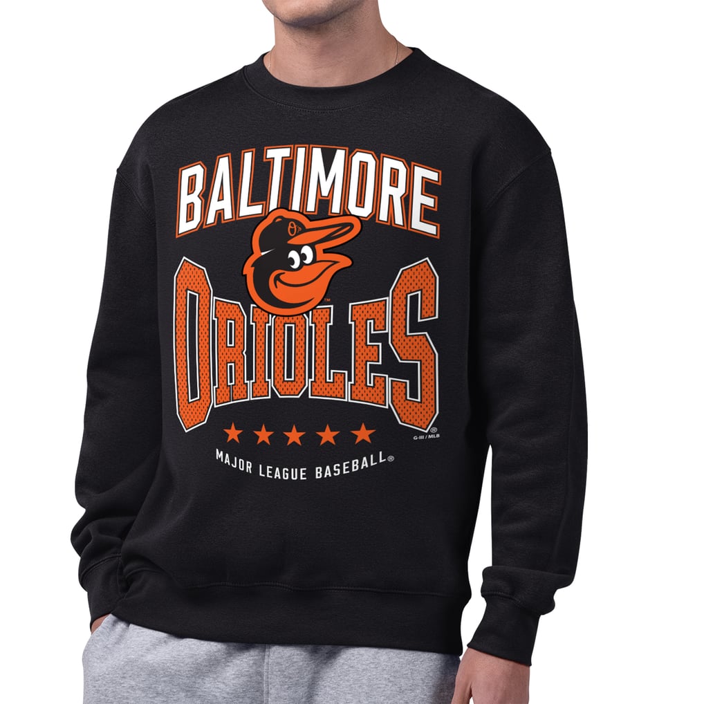  Baltimore Orioles Starter Center Squeeze Fleece Sweatshirt - Black