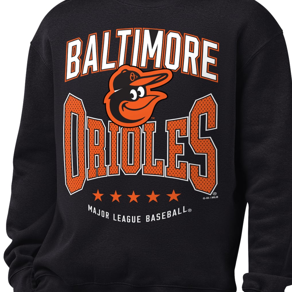  Baltimore Orioles Starter Center Squeeze Fleece Sweatshirt - Black