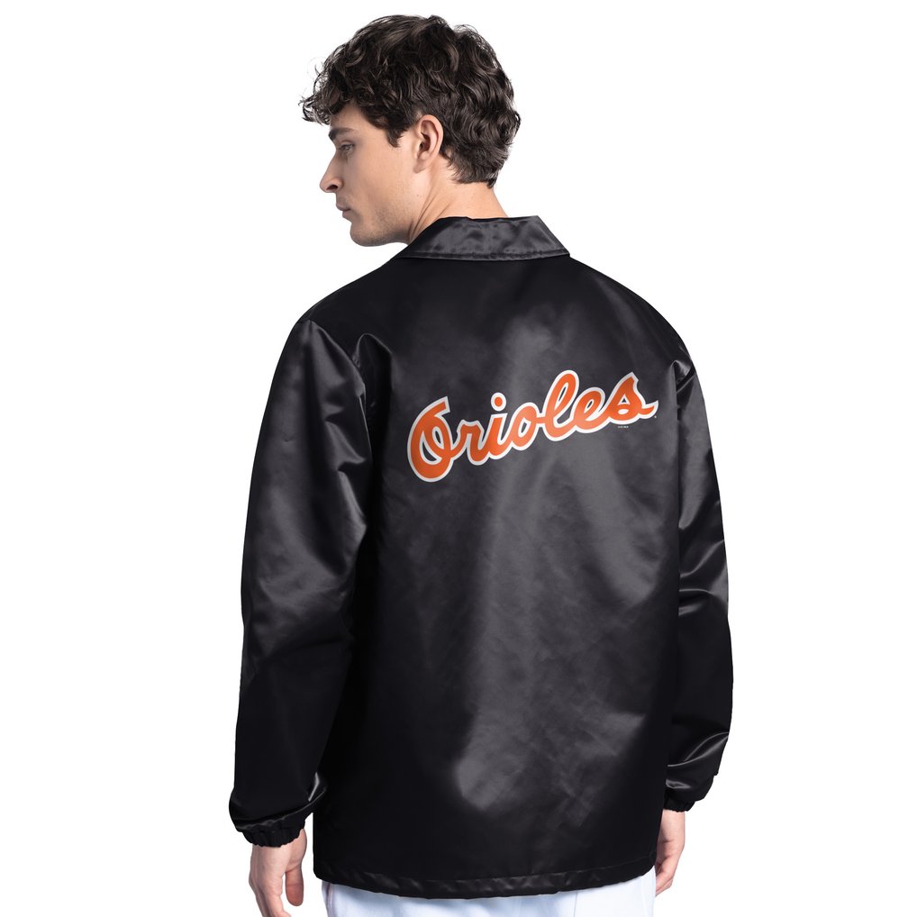  Baltimore Orioles Starter Cooperstown Collection Point Man Full-Snap Coaches Jacket - Black