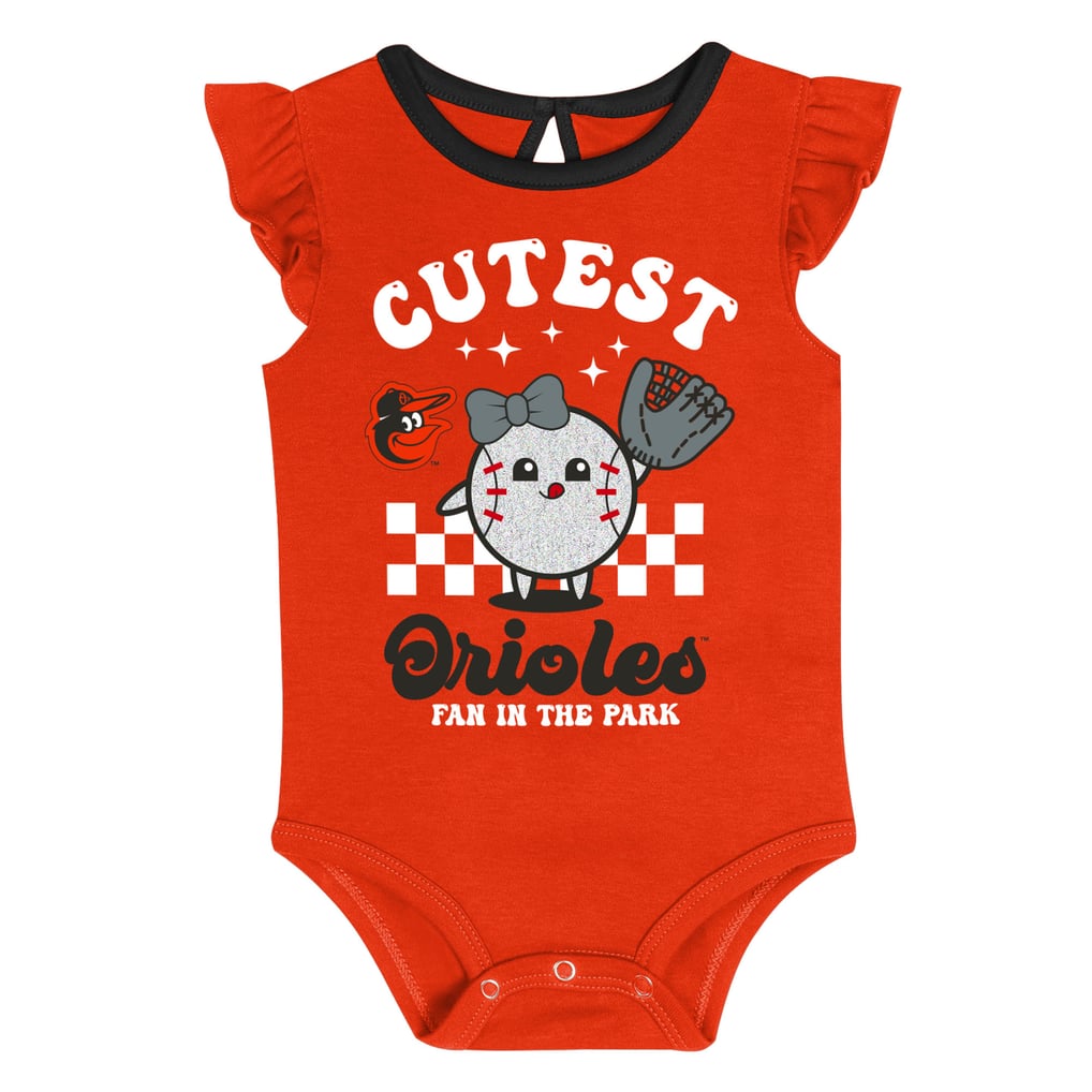  Baltimore Orioles Newborn Cutie Ball Two-Pack Bodysuit Set