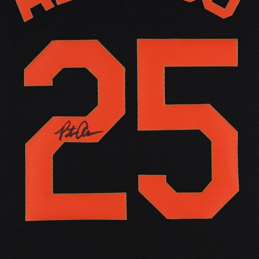 Pete Alonso Baltimore Orioles Autographed Fanatics Authentic Black Nike Replica Jersey