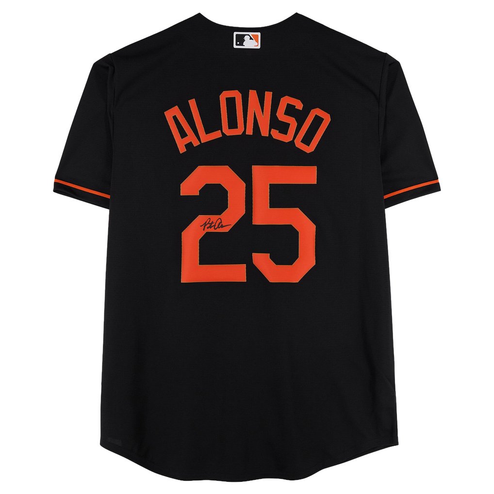 Pete Alonso Baltimore Orioles Autographed Fanatics Authentic Black Nike Replica Jersey