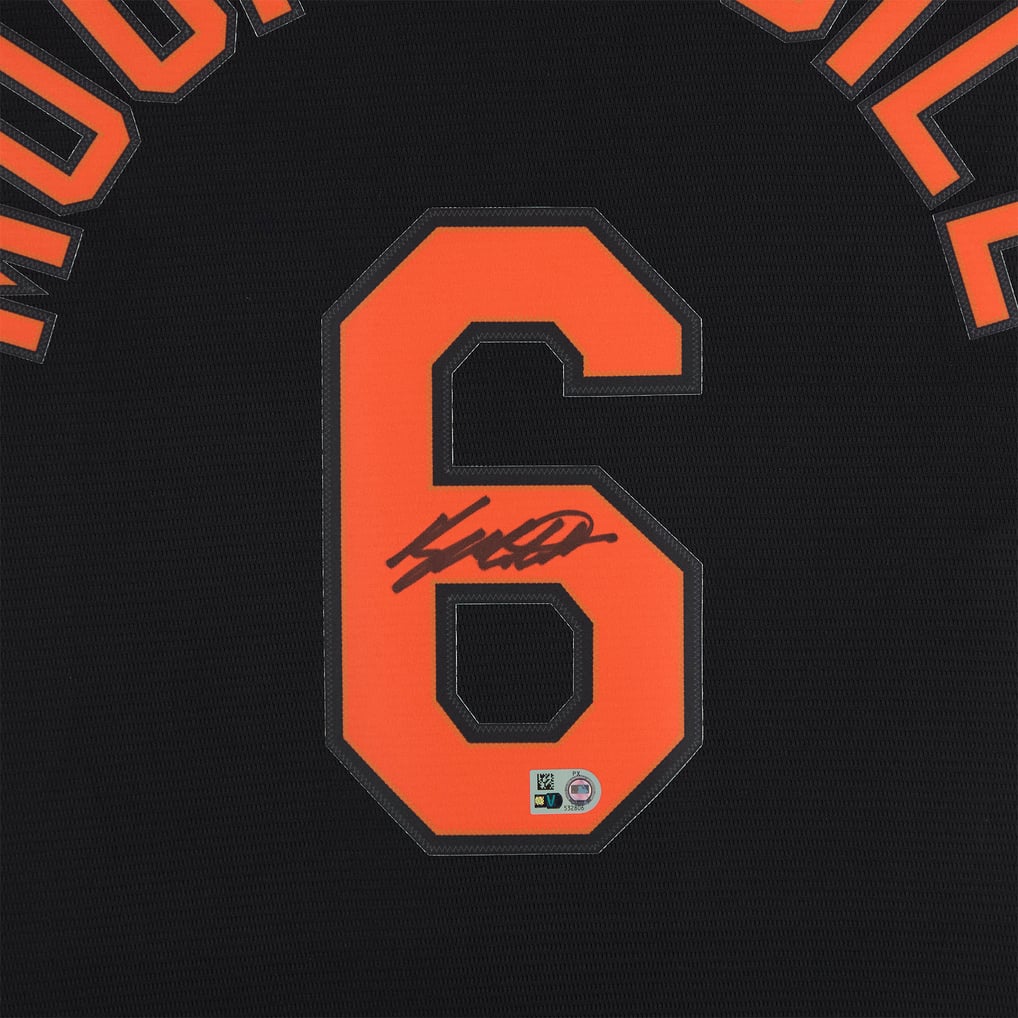 Ryan Mountcastle Baltimore Orioles Autographed Fanatics Authentic Black Nike Replica Jersey  