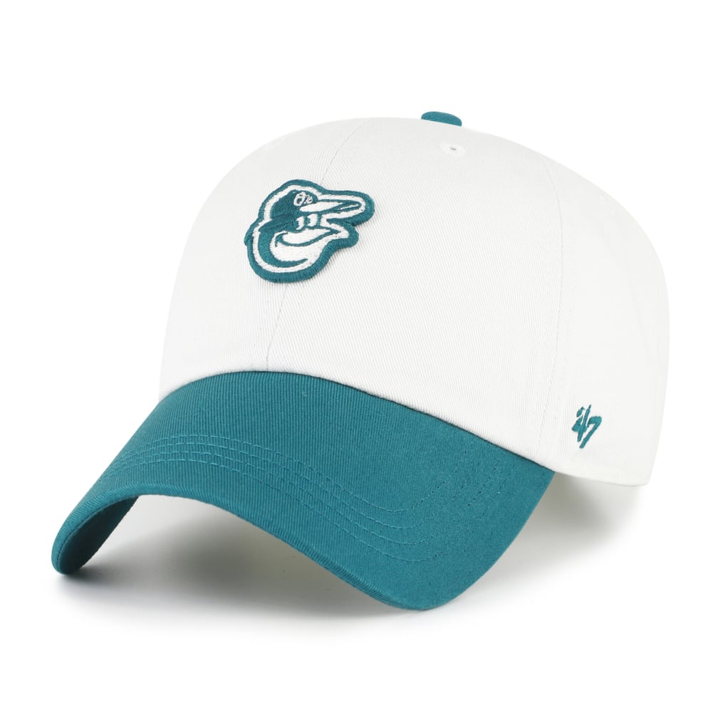 Baltimore Orioles '47 Unisex Contemporary Tonal Clean Up Adjustable Hat - White/Teal