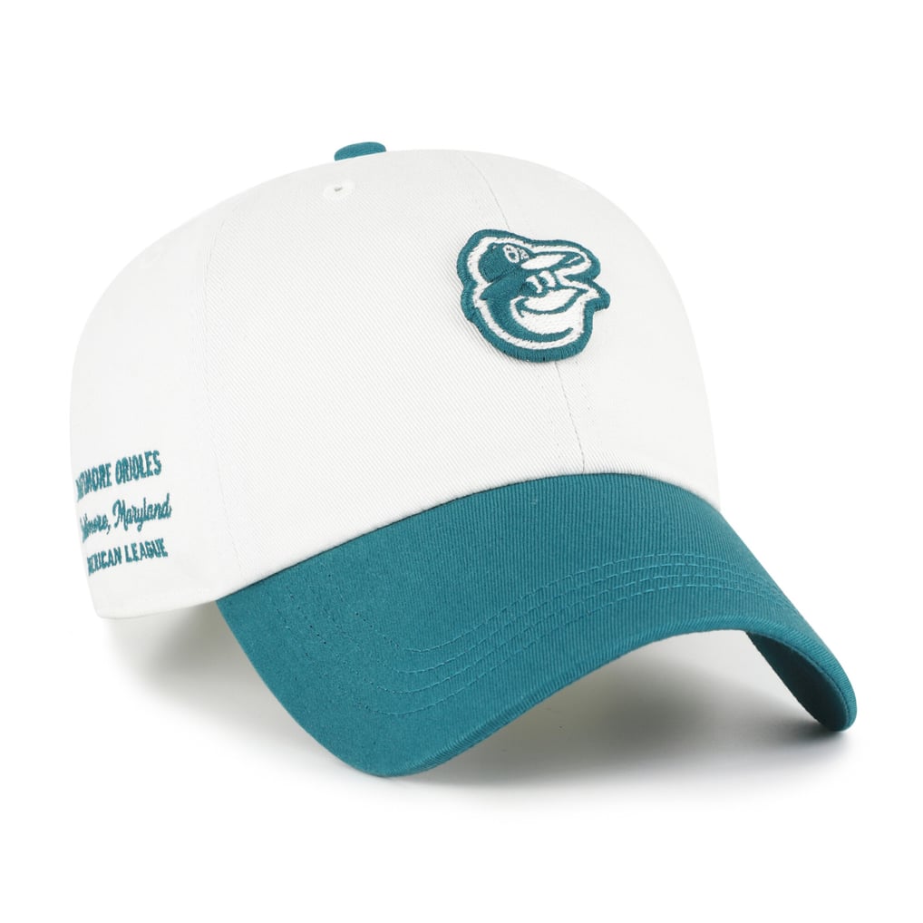 Baltimore Orioles '47 Unisex Contemporary Tonal Clean Up Adjustable Hat - White/Teal