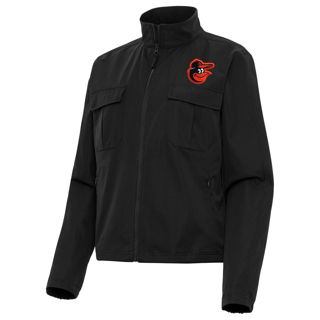 Baltimore Orioles Antigua Women's Even Par Full-Zip Jacket - Black