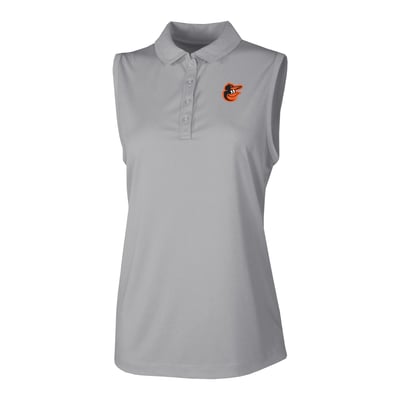 Baltimore Orioles Columbia Women's  Ace Flair Sleeveless Tank Polo - Gray