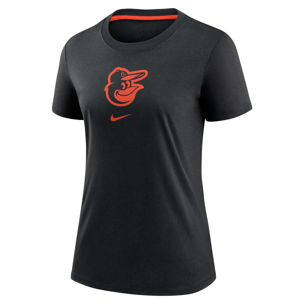 Baltimore Orioles Nike Women's Authentic Collection Early Work Tri-Blend T-Shirt - Black