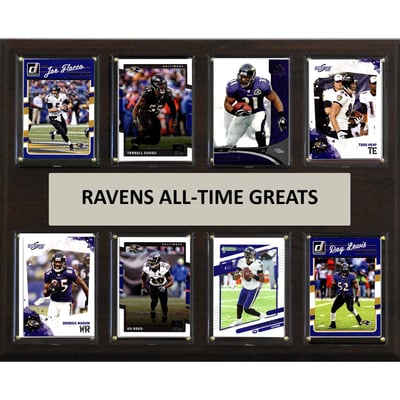  Baltimore Ravens 12" x 15" Trading Card Plaque