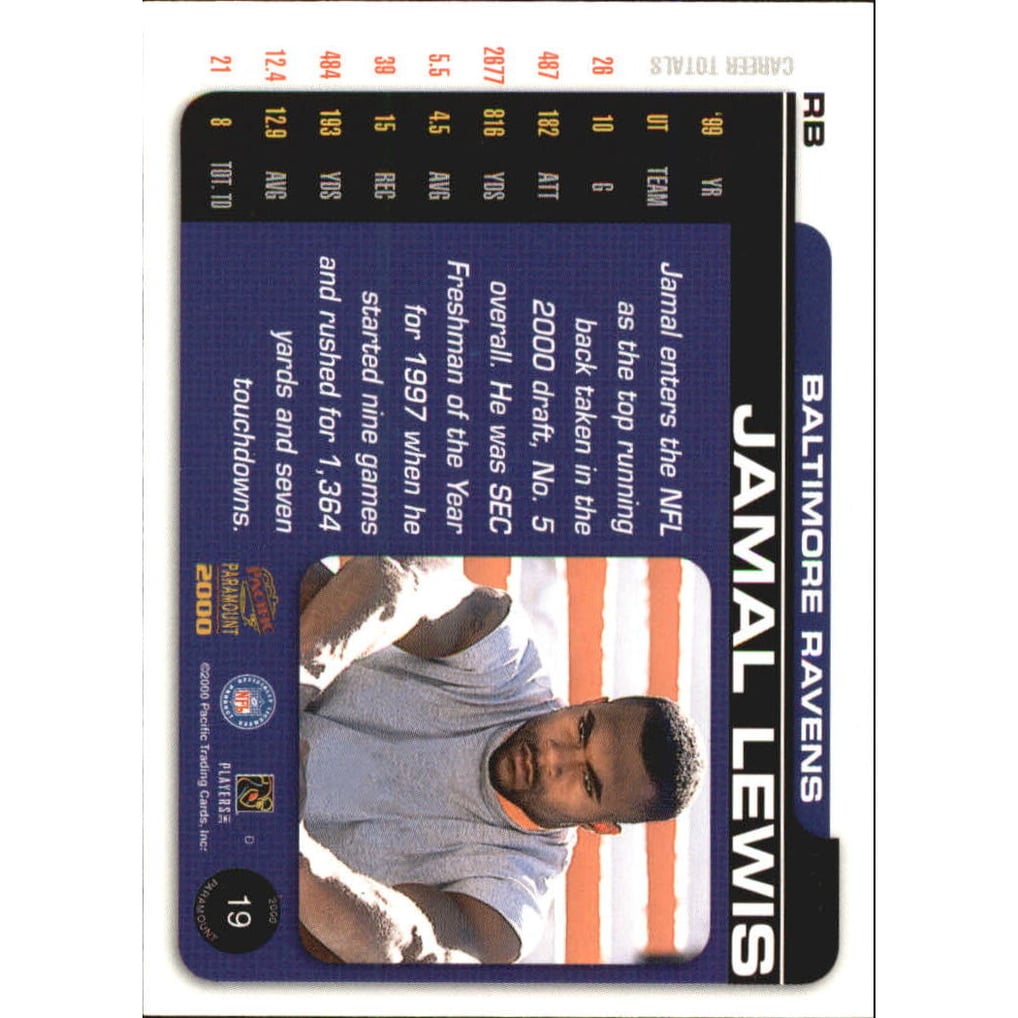 2000 Paramount Premiere Date #19 Jamal Lewis