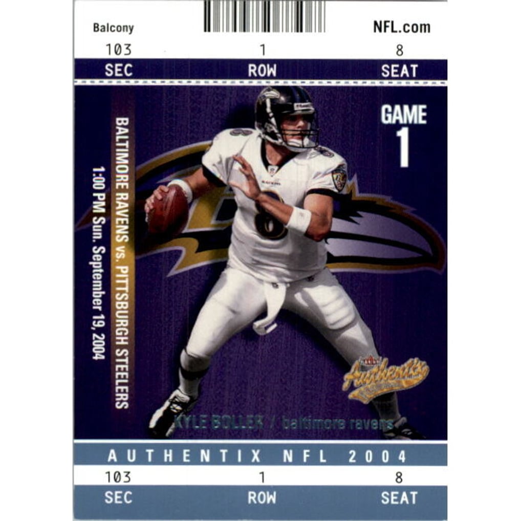 2004 Fleer Authentix Balcony Blue #82 Kyle Boller
