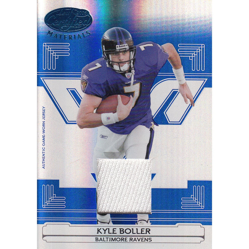 2006 Leaf Certified Materials Mirror Blue Materials #12 Kyle Boller