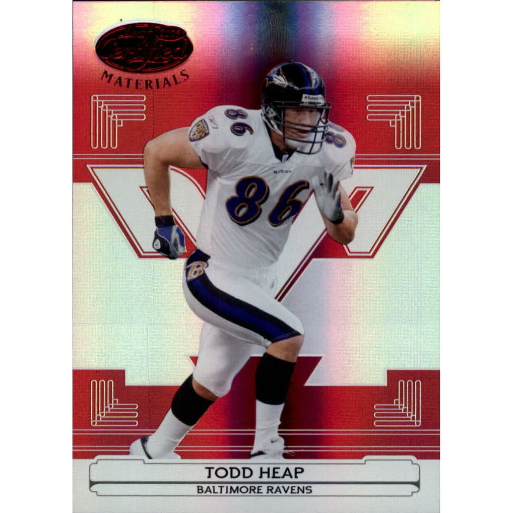 2006 Leaf Certified Materials Mirror Red #13 Todd Heap