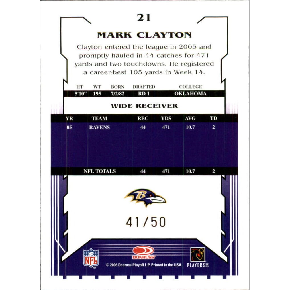 2006 Select Gold #21 Mark Clayton