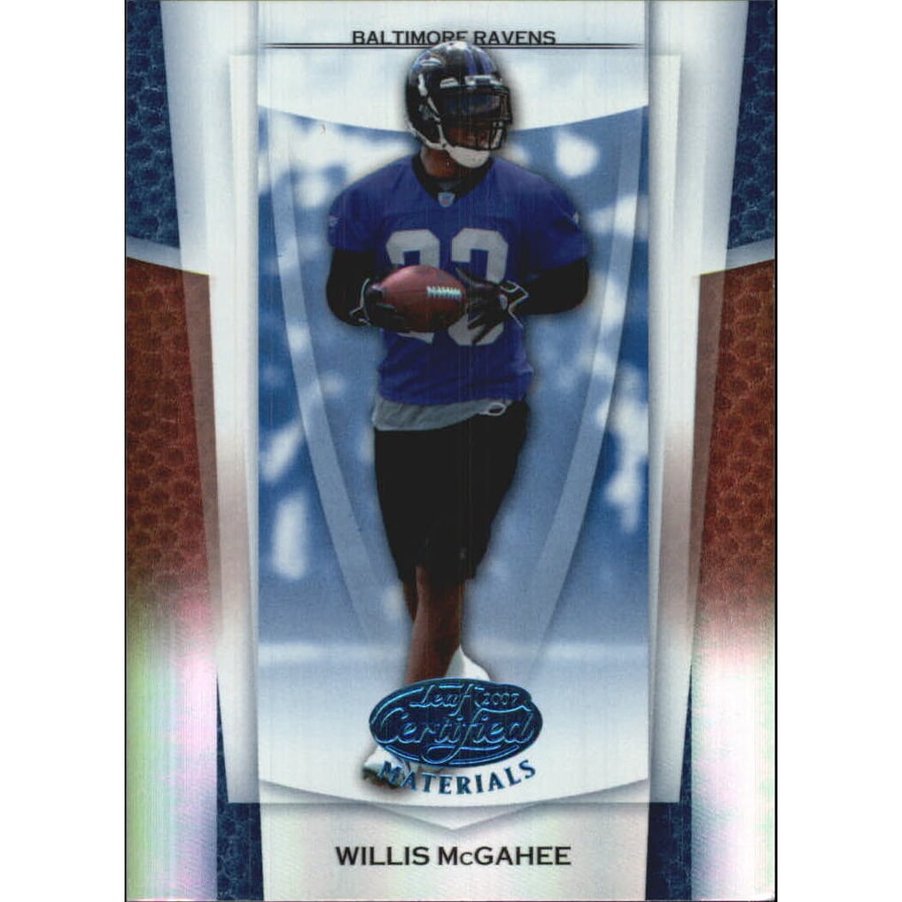 2007 Leaf Certified Materials Mirror Blue #96 Willis McGahee