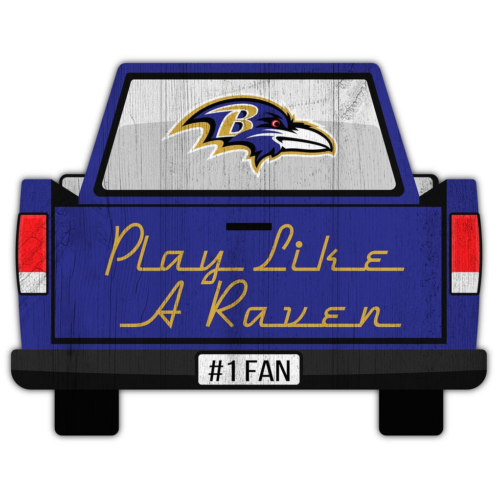 Baltimore Ravens 12'' x 12'' Truck Back Décor
