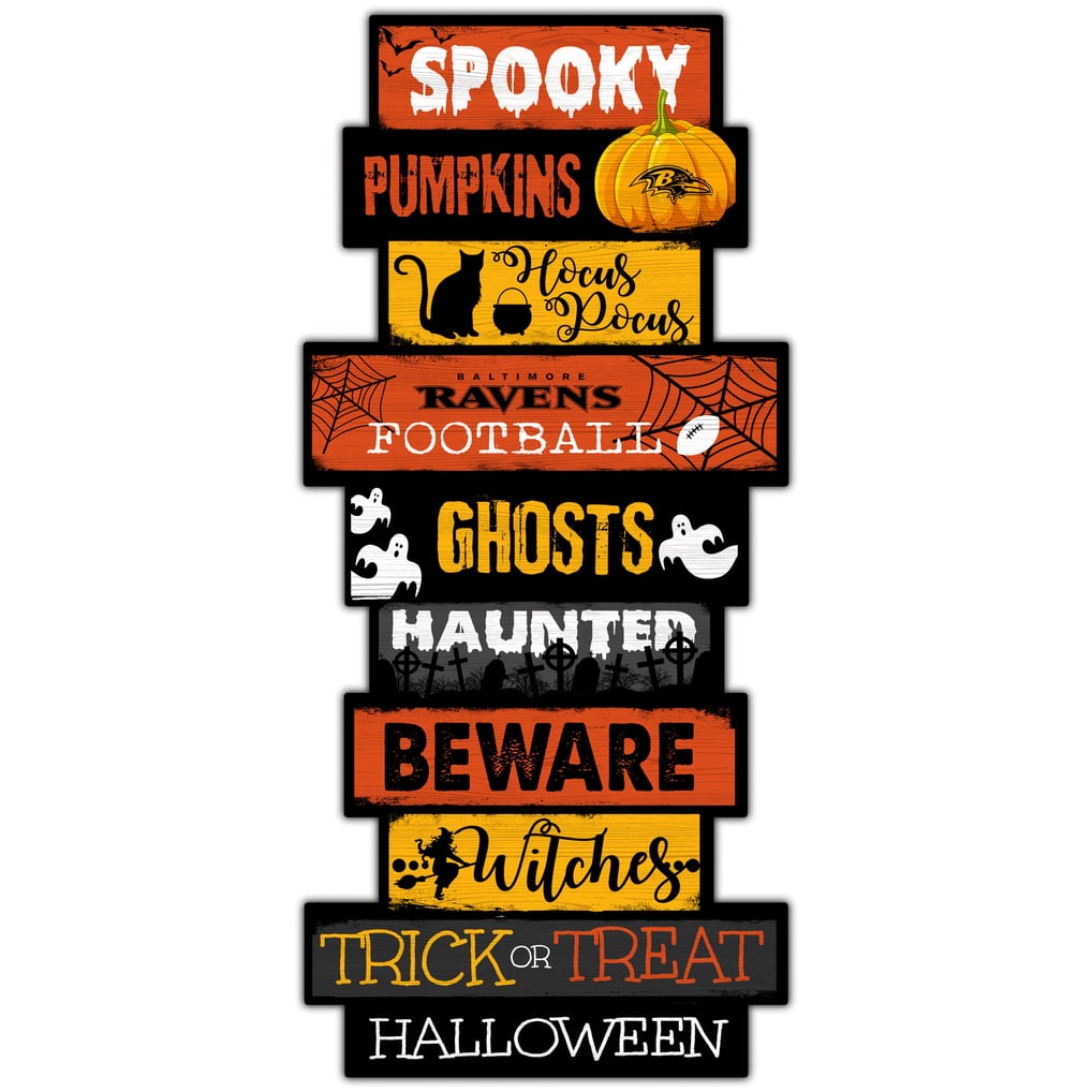 Baltimore Ravens 24'' Halloween Celebration Stack Sign