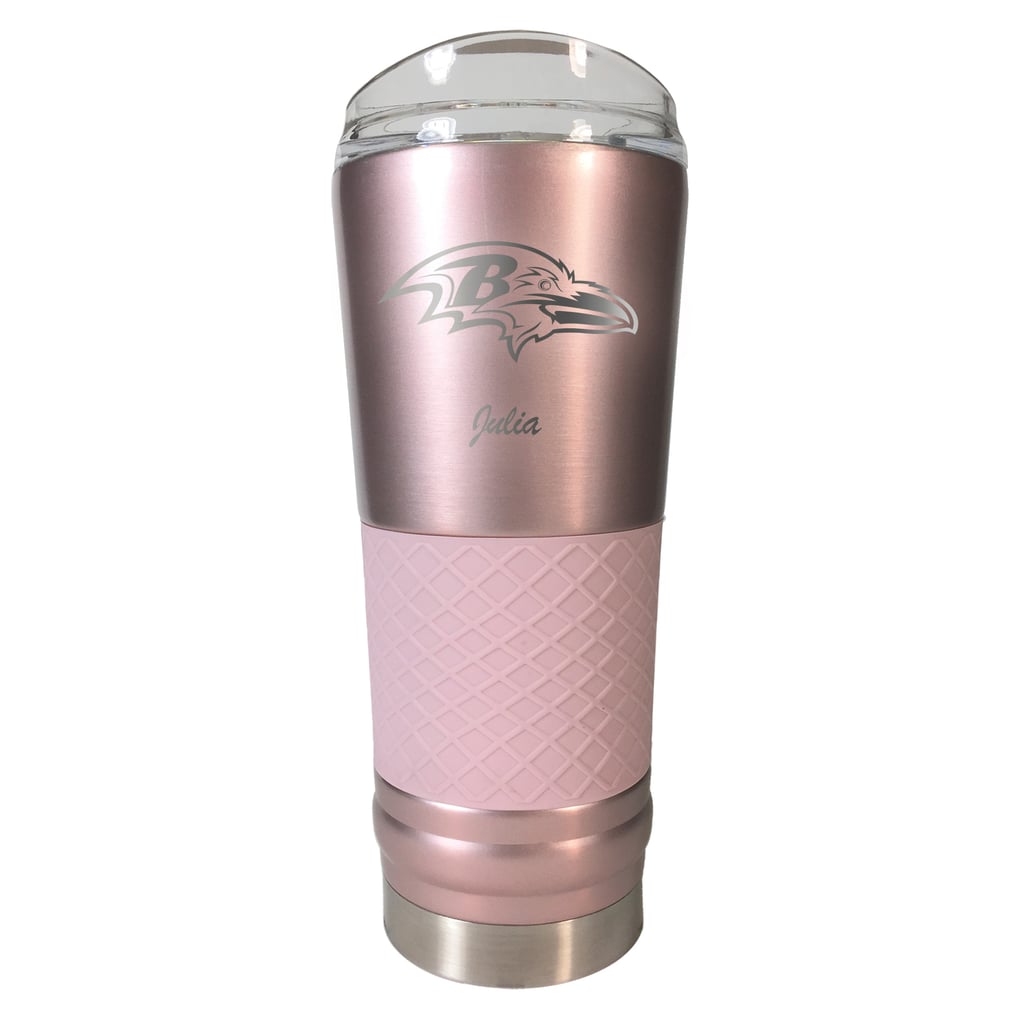 Baltimore Ravens 24oz. Personalized Rose Gold Draft Tumbler