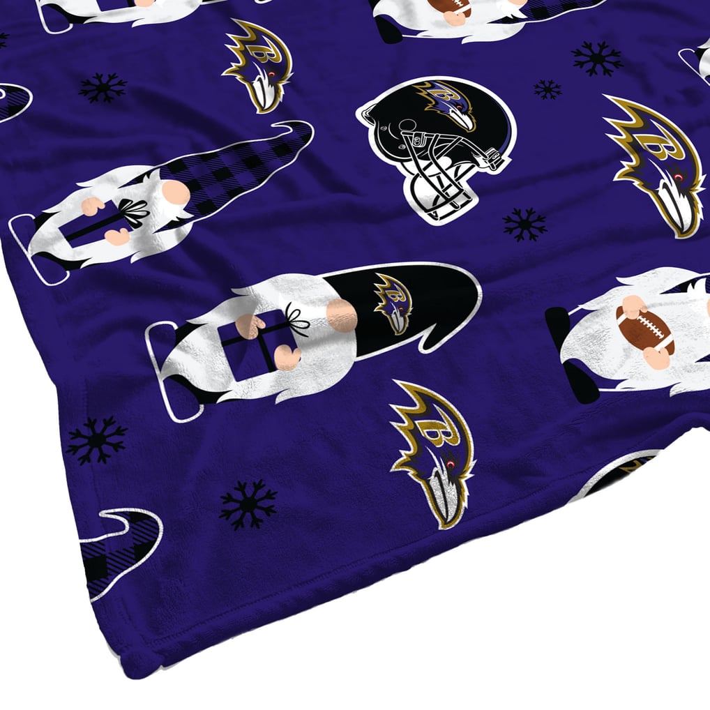 Baltimore Ravens 60" x 70" Gnome Helmet Blanket