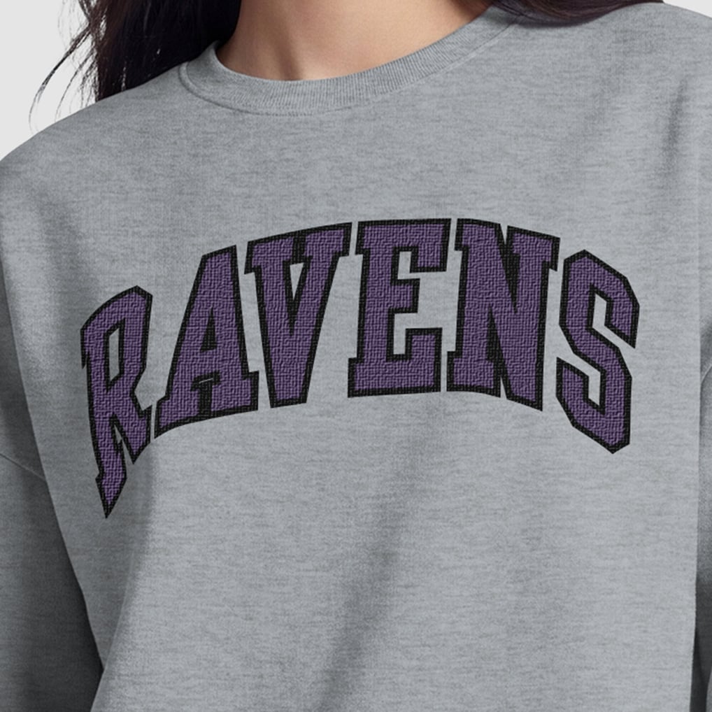 Baltimore Ravens Champion Women's Contrast Lined Sweatshirt - Heather Gray