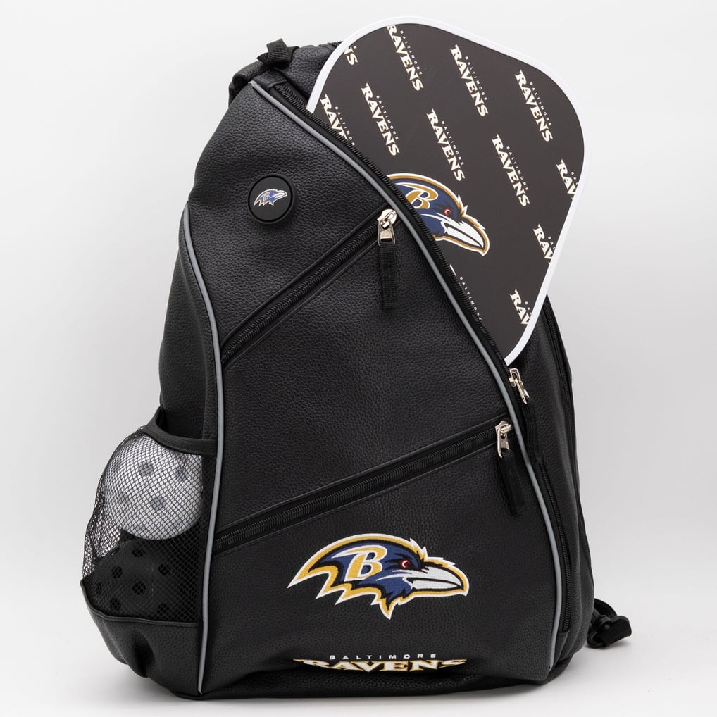 Baltimore Ravens Embroidered Team Pickleball Backpack