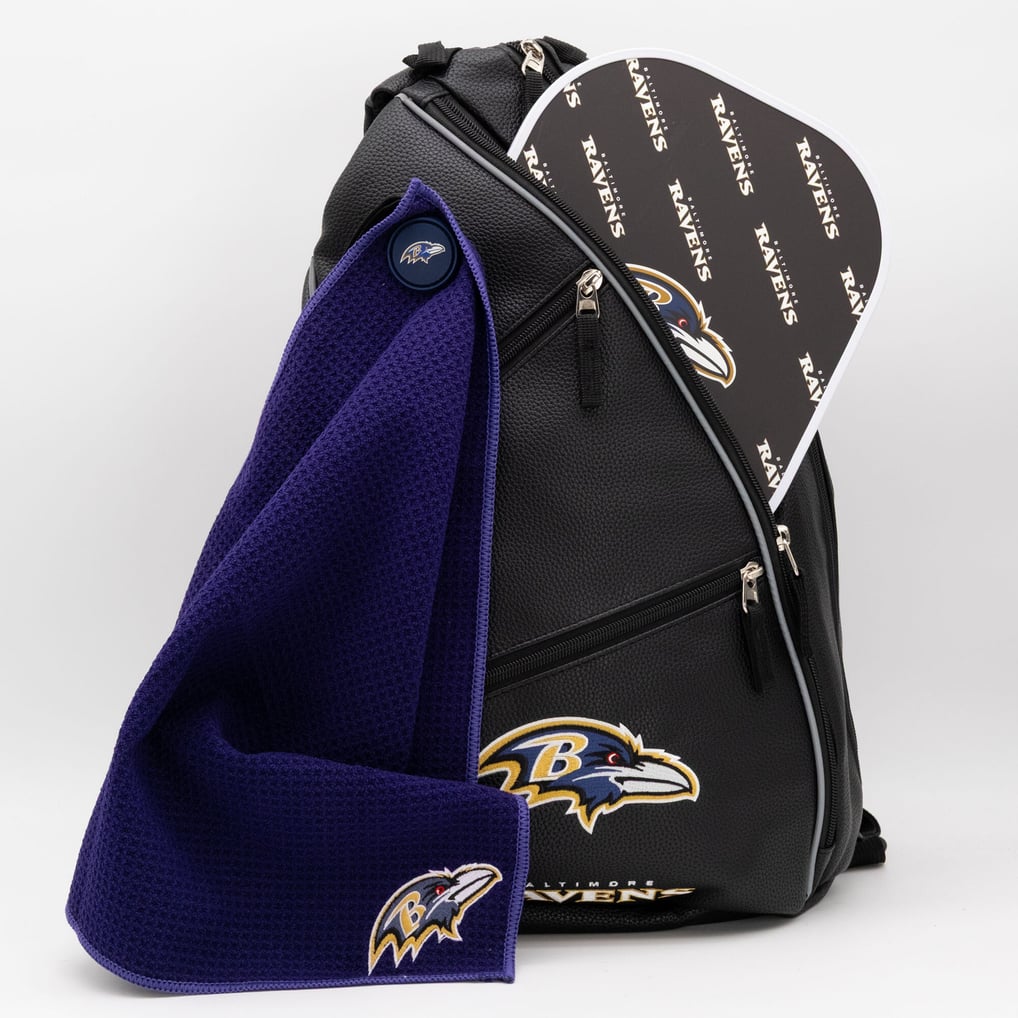 Baltimore Ravens Embroidered Team Pickleball Backpack