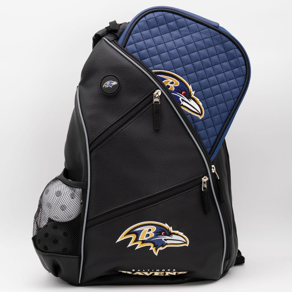 Baltimore Ravens Embroidered Team Pickleball Backpack