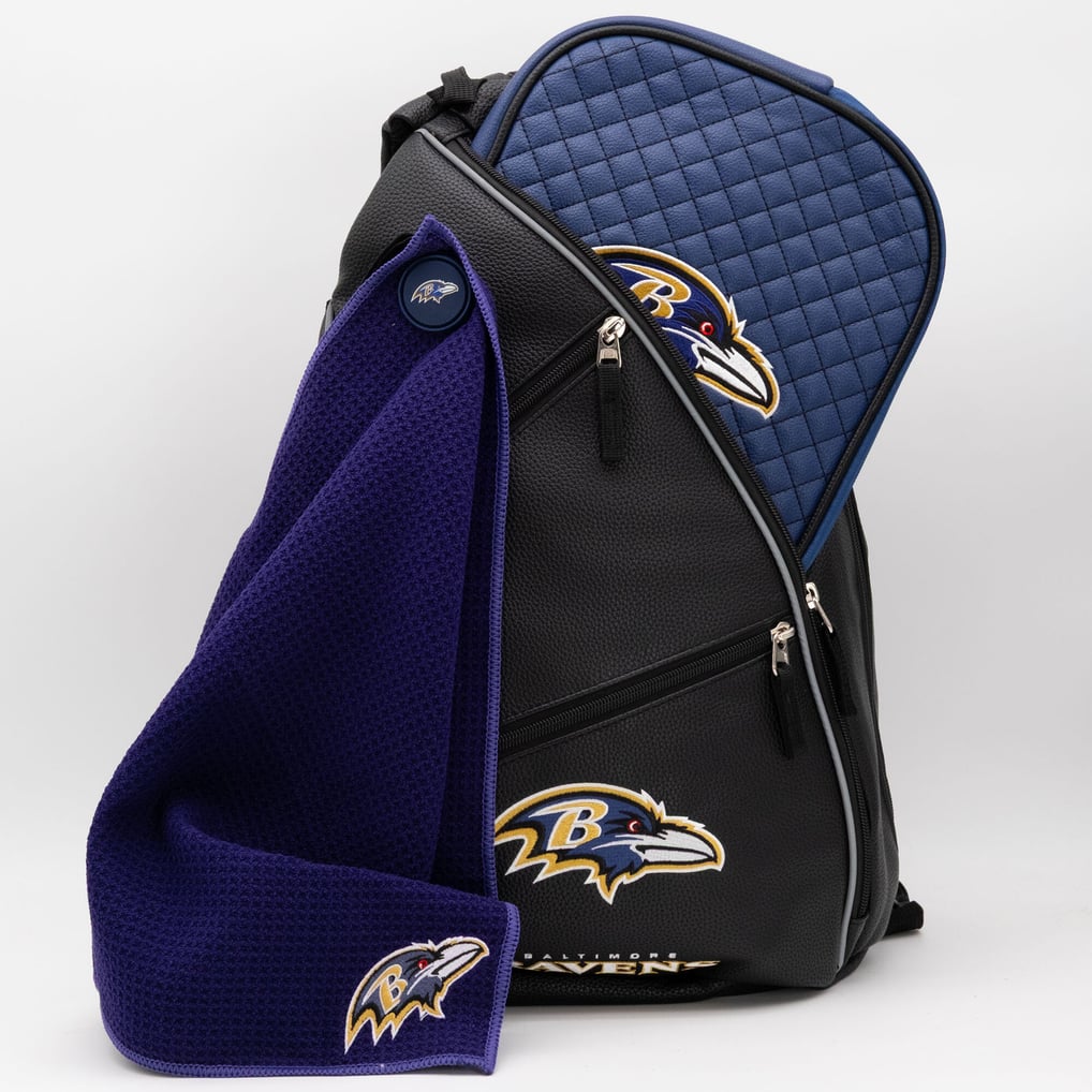 Baltimore Ravens Embroidered Team Pickleball Backpack