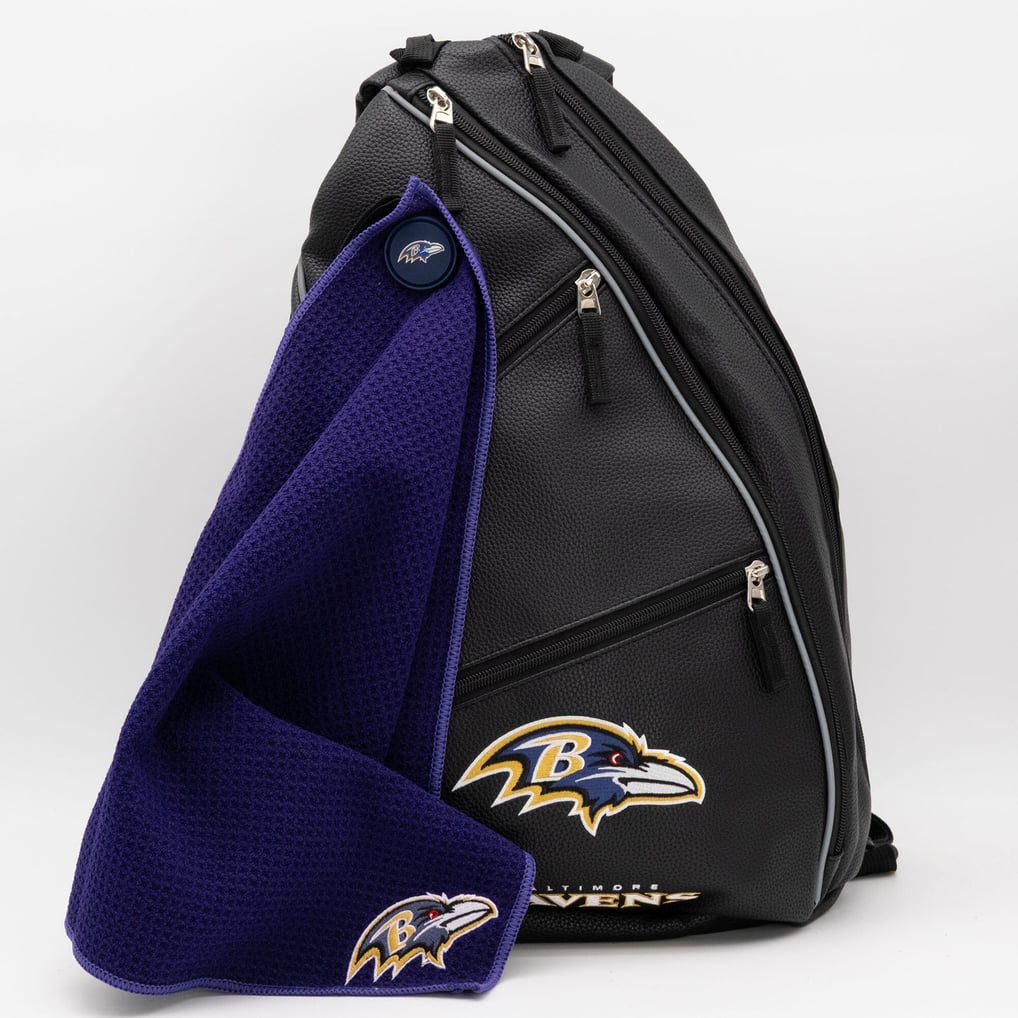 Baltimore Ravens Embroidered Team Pickleball Backpack