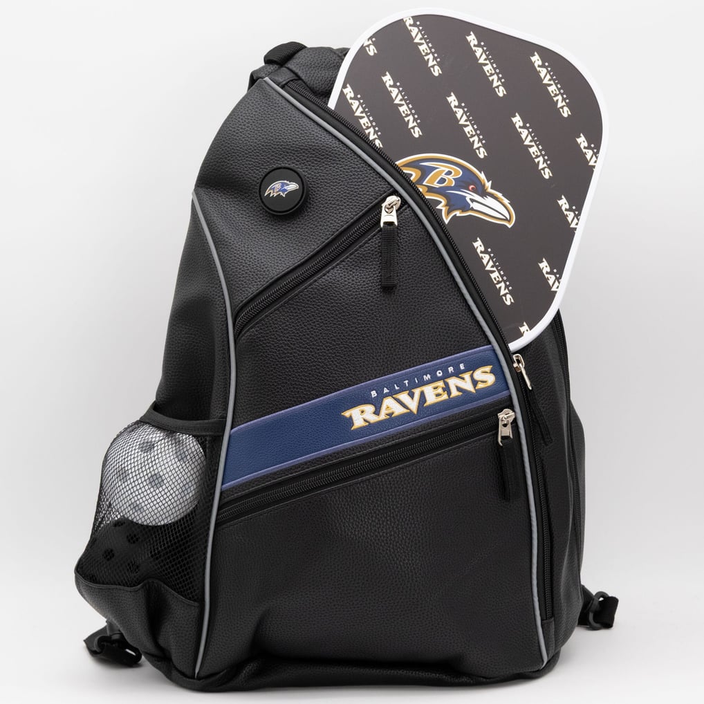 Baltimore Ravens Embroidered Team Pickleball Backpack