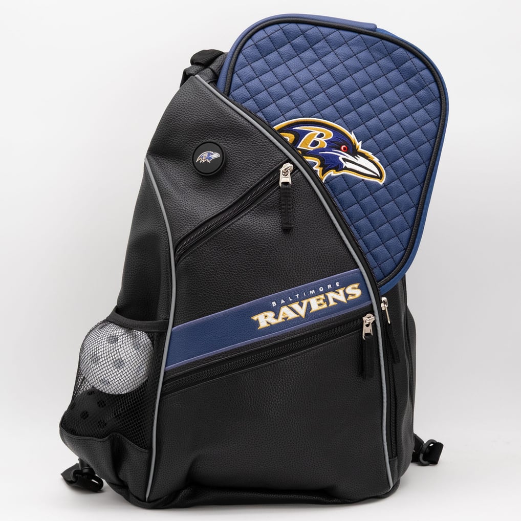 Baltimore Ravens Embroidered Team Pickleball Backpack
